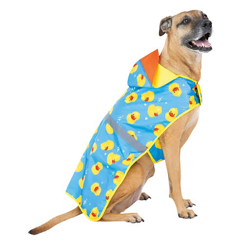 Heart to Tail Reversible Pet Rain Jacket - Duck, XL